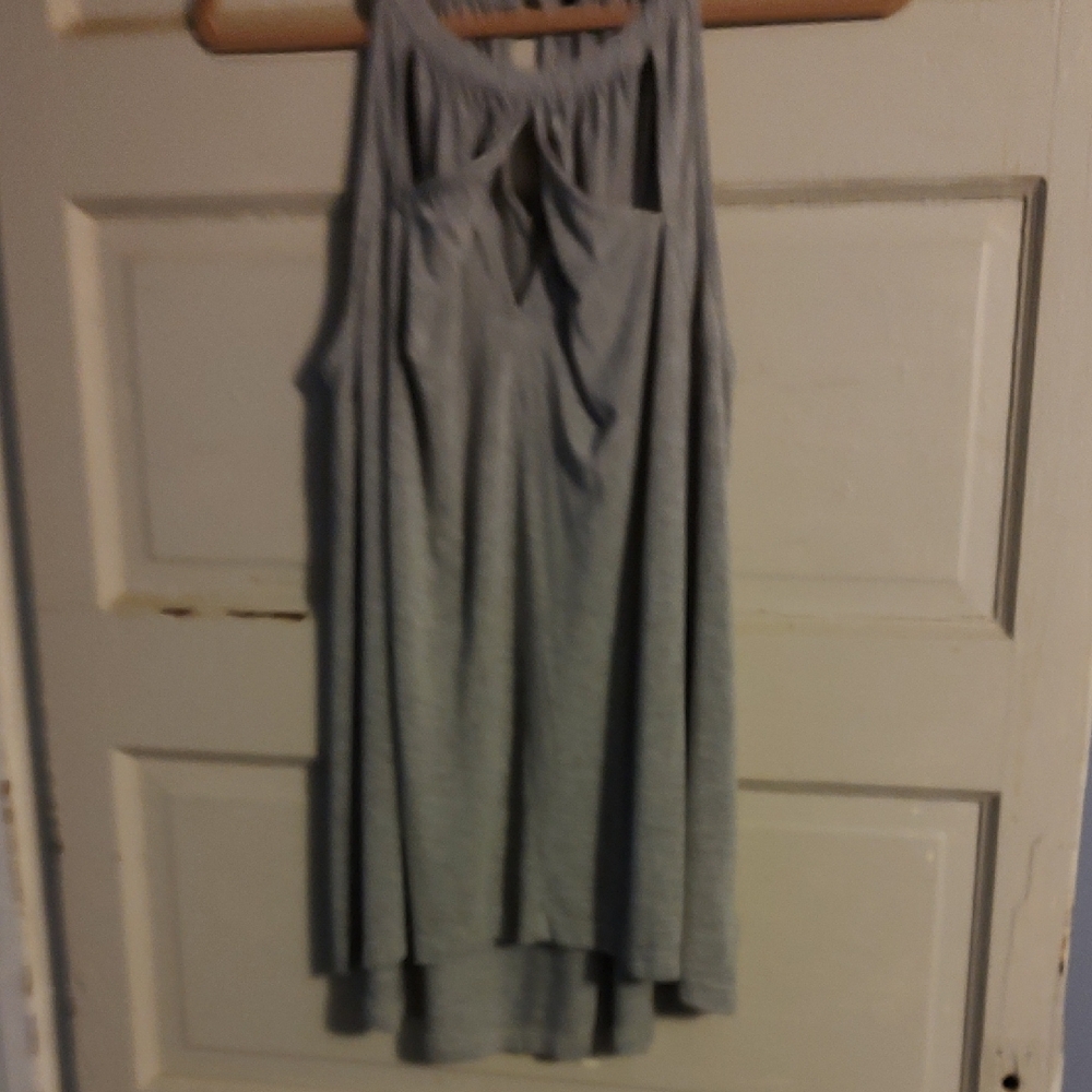 Gray Sleeveless Top